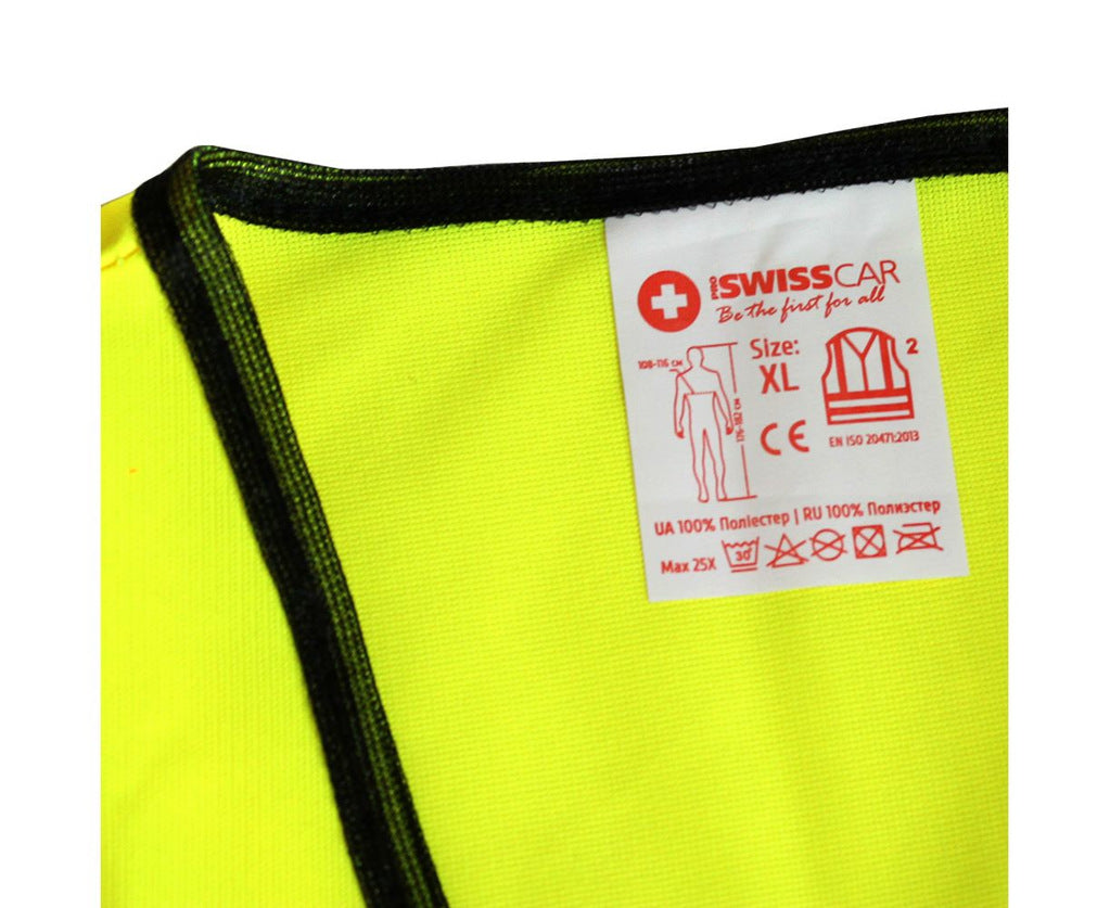 Safety Vest XL Yellow WV-007 PROSWISSCAR - image 2