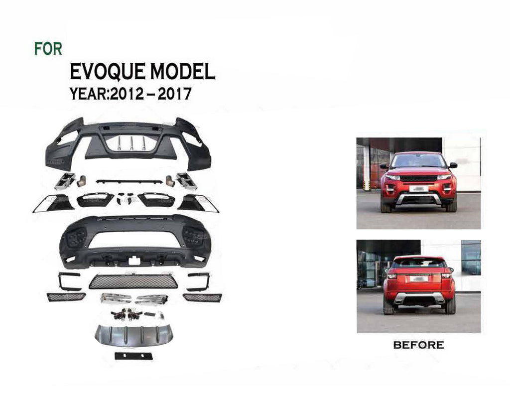 Tuning Body Kit Set (BodyKit-2) for Range Rover Evoque 2012-2018 - image 2