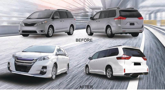 Kit of body kits GBT for Toyota Sienna 2010-2020 - Reelken Auto