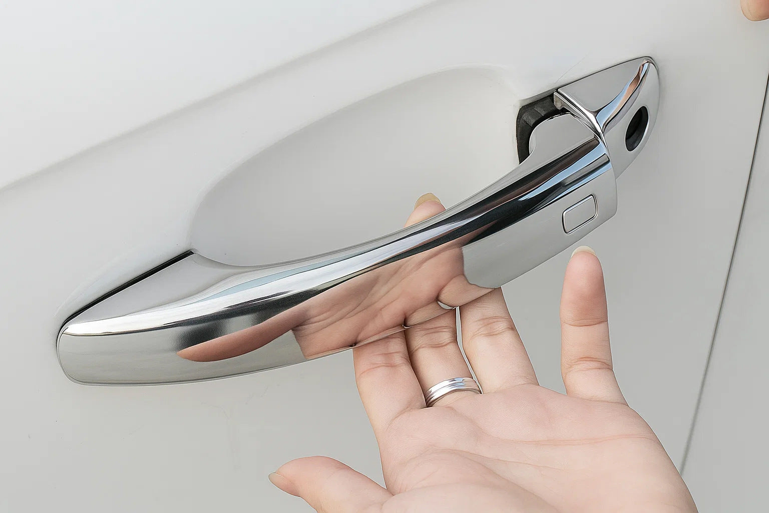 Chrome Door Handle Covers (Stainless Steel) for Audi A4 B8 2007-2015 - image 2