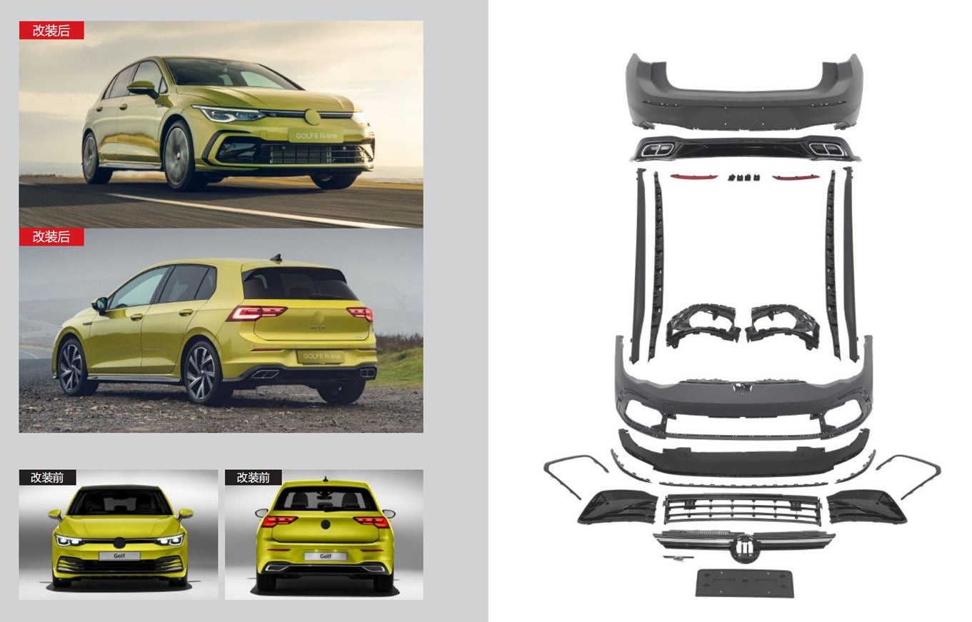 R-Line Full Body Kit for Volkswagen Golf 8 2019- - image 1