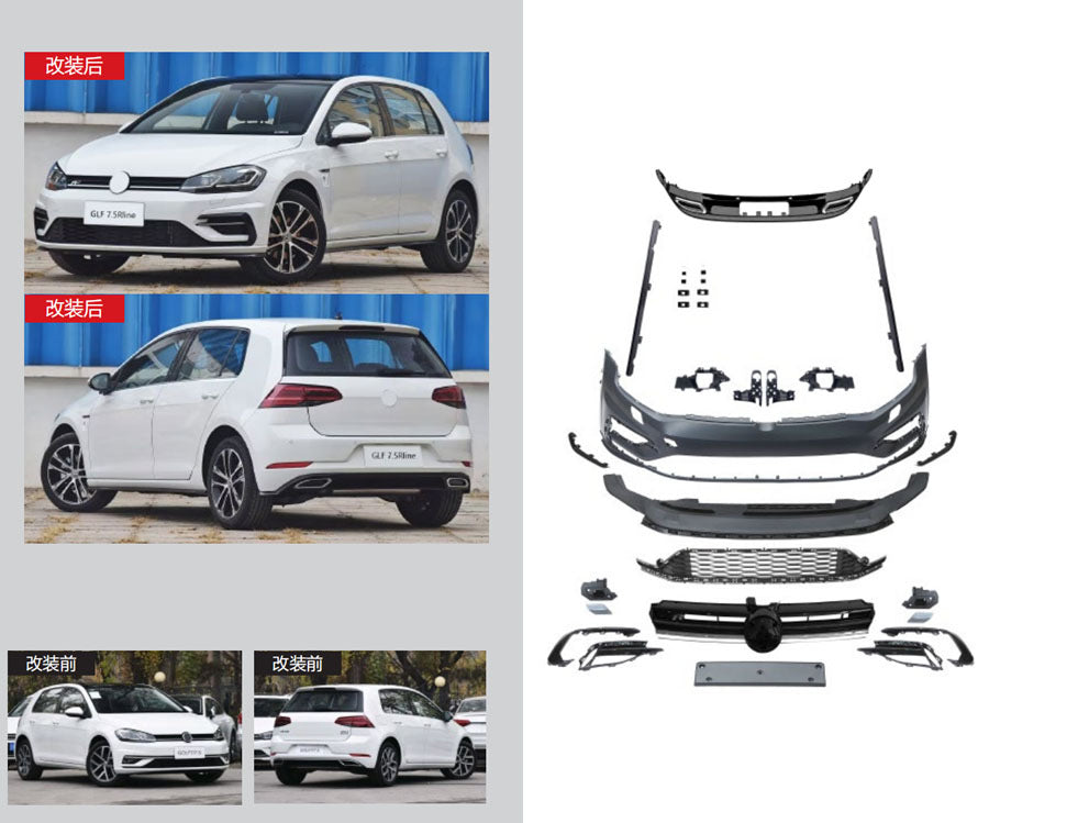 R-Line Body Kit (for 2017-2020) for Volkswagen Golf 7/E-Golf 2012-2020 - image 1