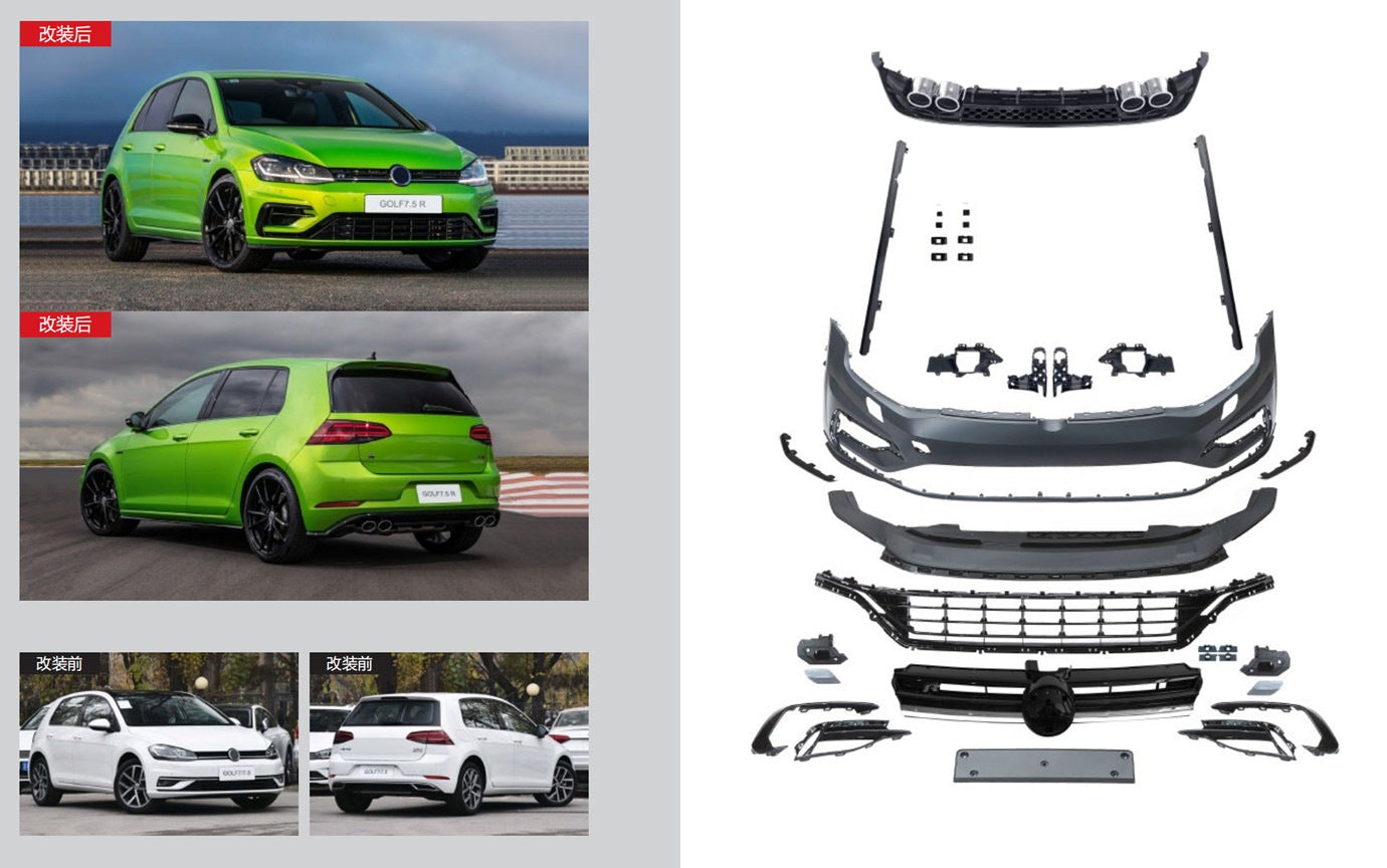 Body Kit R (For 2017-2020) for Volkswagen Golf 7/E-Golf 2012-2020 - image 1