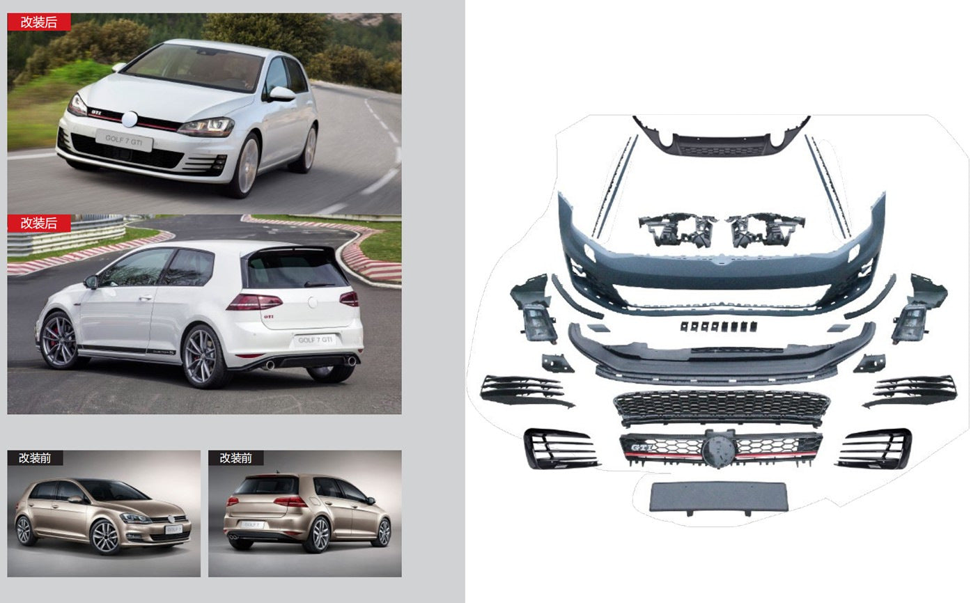 GTI Full Body Kit (For 2013-2017) for Volkswagen Golf 7/E-Golf 2012-2020 - image 1
