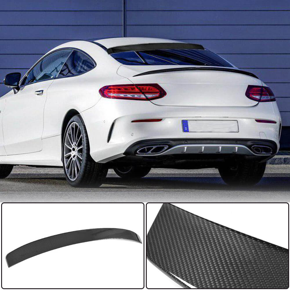 Spoiler V2 (for coupe 2015-2019, Carbon) for Mercedes C-class W205 2014-2021 - image 1