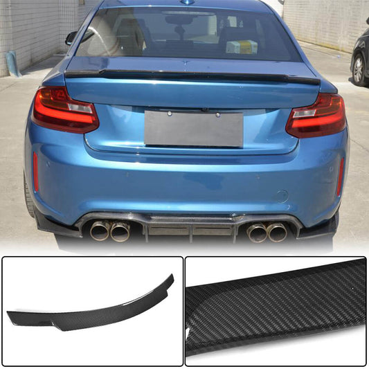 Rear Trunk Spoiler Carbon Fiber V1 (Coupe) for BMW 2 Series F22/23 2014-2021 - image 1