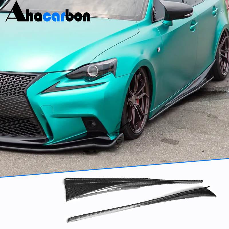 Side Skirts (for Base/F-Sport 2013-2020, Carbon) for Lexus IS 2013- - image 1