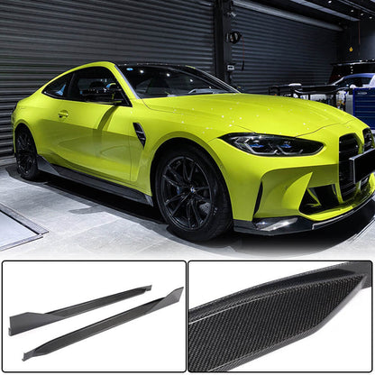 Side Skirt Extensions V2 (for G82/G83, Carbon) for BMW 4 Series G22/23/26 2020- - image 1