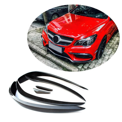 Covers on the front bumper (for AMG-Line 2014-2016, Carbon) for Mercedes E-class coupe C207 2010-2017 - image 1