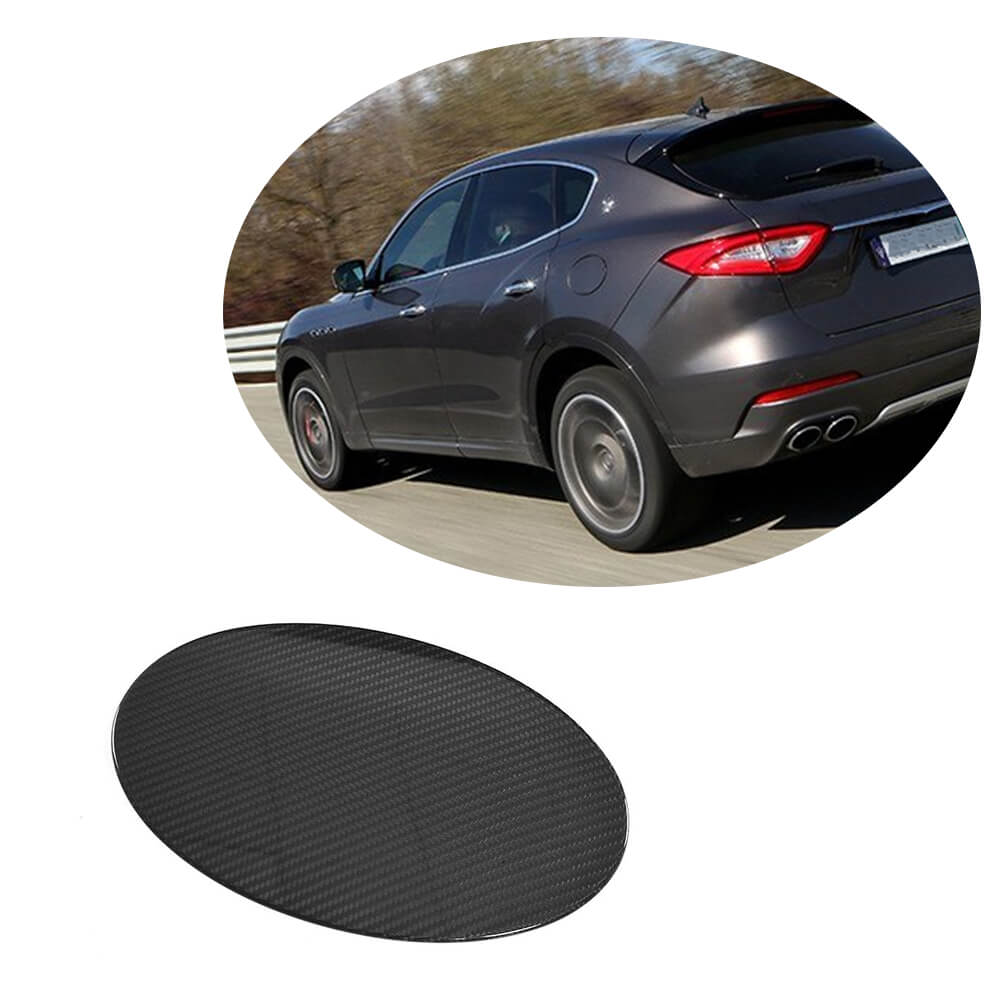 Overlay on the gas tank hatch (Carbon) for Maserati Levante - image 1