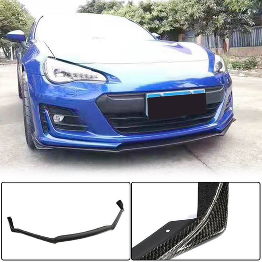 Front Bumper Lip V1 (2017-2021, Carbon) for Subaru BRZ 2012-2021 - image 1