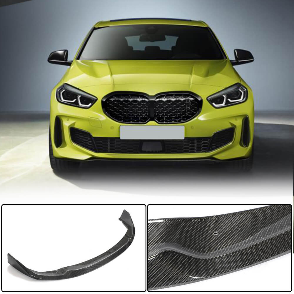 Front Bumper Lip (for M-Sport, Carbon) for BMW 1 Series F40 2019-2024 - image 1