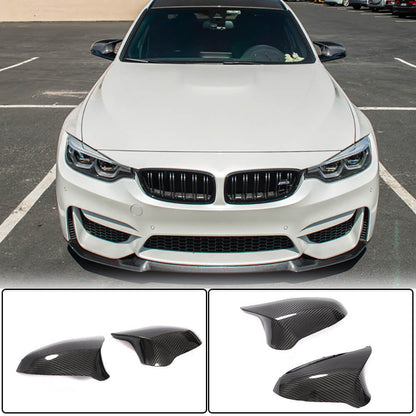 Mirror Covers Pair Replacement Dry Carbon Fiber V2 (for M3) for BMW 3 series F-30/31/34 2012-2019 - image 1