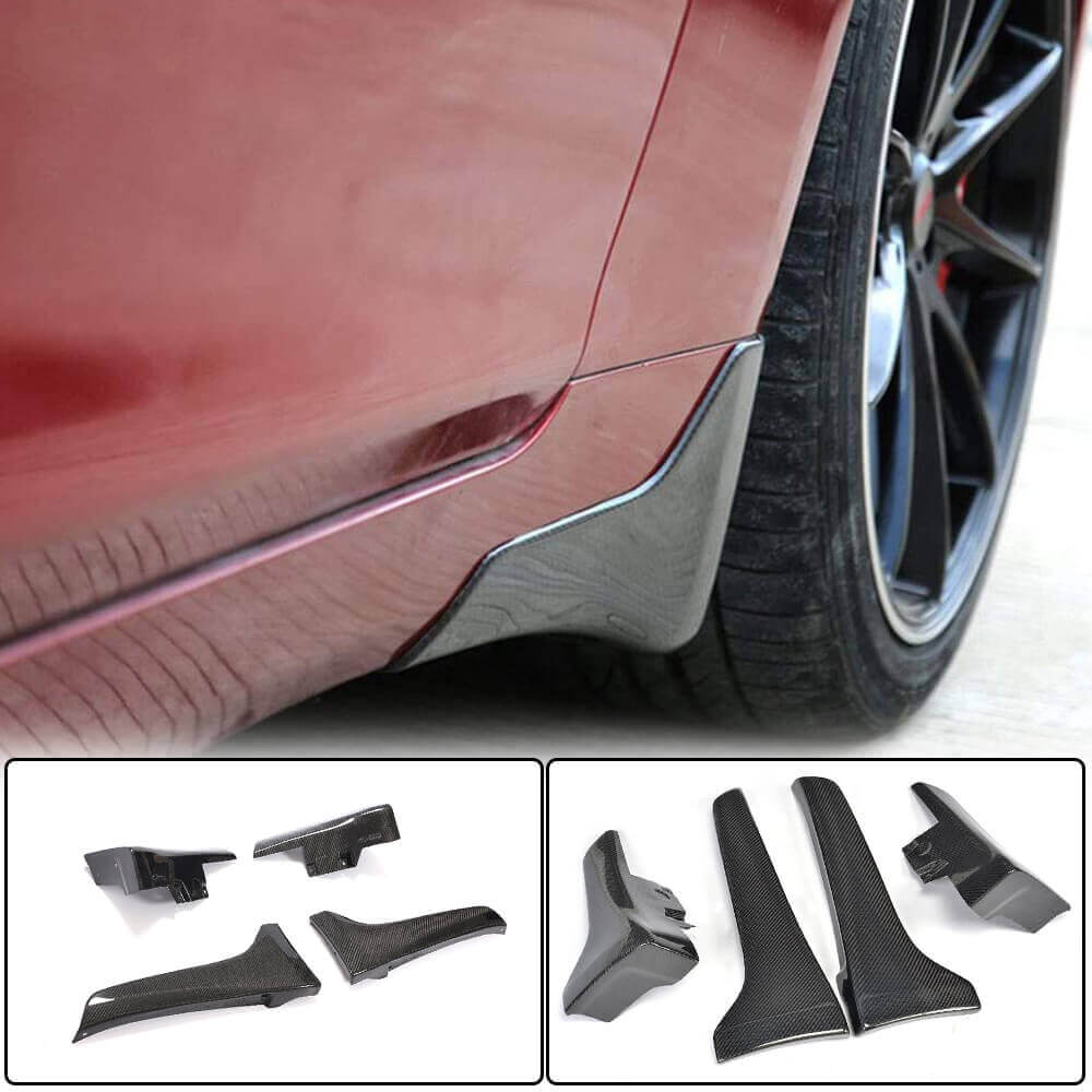 Mud Flaps (for Q50 Base/Sport 2014-2017, Carbon) for Infiniti Q50/Q60 2013-2024 - image 1