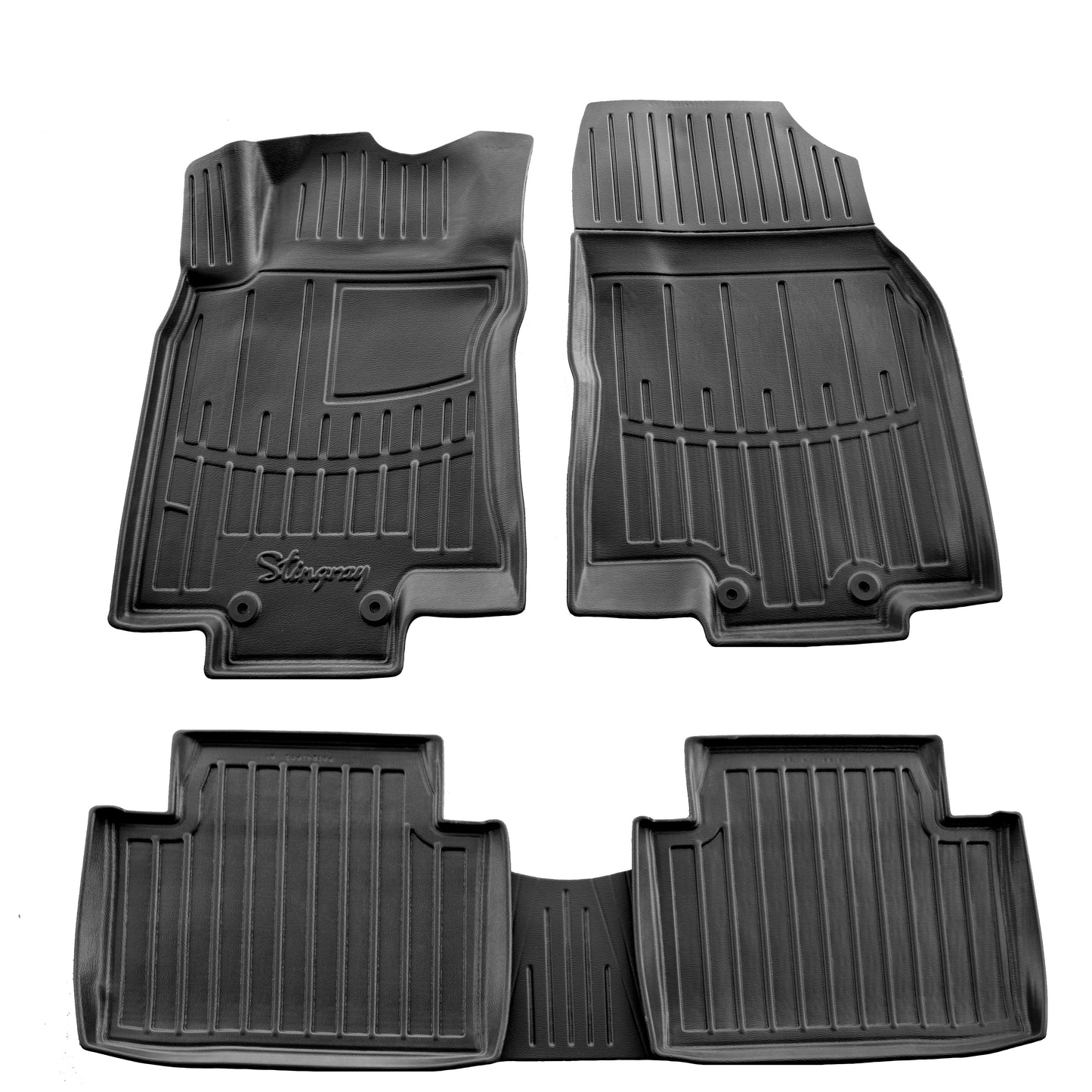 Rubber Floor Mats Stingray 3D (5 pcs) for Renault Koleos 2016-2024 - image 1