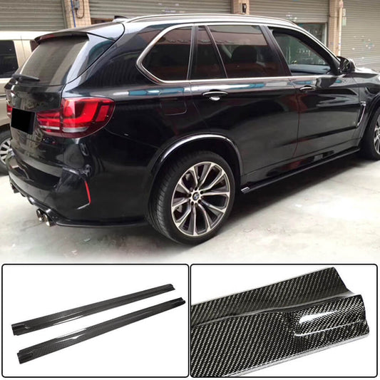 Door Sill Covers (for F86, Carbon) for BMW X6 F16 2014-2019 - image 1