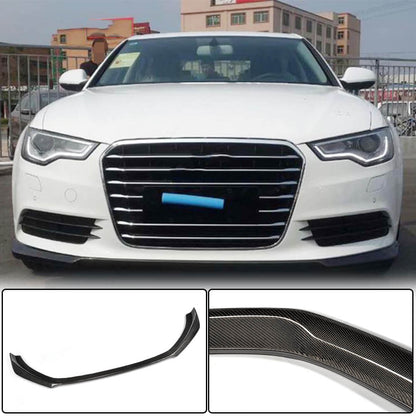 Front Bumper Lip Carbon (for Base 2012-2015) for Audi A6 C7 2011-2017 - image 1