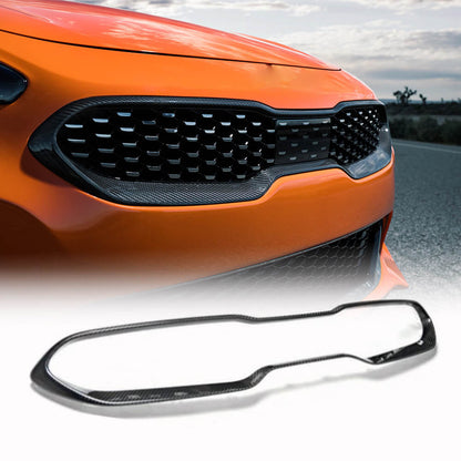 Front Grille Surround (Carbon) for Kia Stinger 2017-2023 - image 1