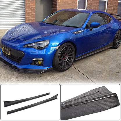 Side Skirts V2 (Carbon) for Subaru BRZ 2012-2021 - image 1
