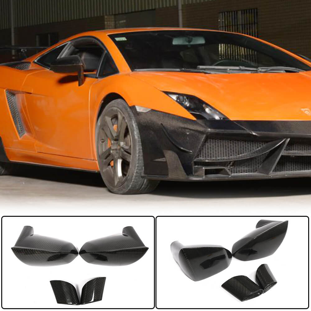 Mirror Covers Pair Carbon Fiber for Lamborghini Gallardo - image 1