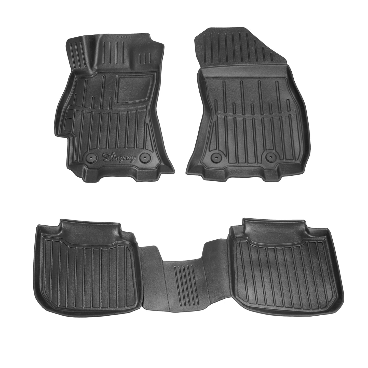 Rubber Floor Mats Stingray 3D (5 pcs) for Subaru Outback 2014-2019 - image 1