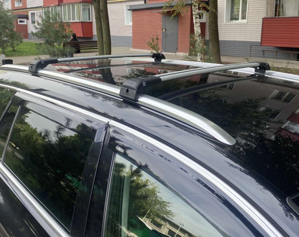 Roof rack (cross bars) for integrated roof rails Wingbar V2 (2 pcs) for Hyundai Kona 2017-2023 - image 1