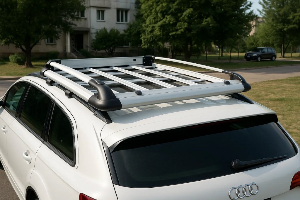 Roof basket with crossbars and net (100cm x 120cm) for Peugeot 807 2002-2014 - image 2