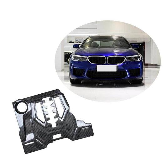 Car Engine Valve Protector Hood Bonnet Cover Carbon Fiber (for F90) for BMW 5 Series G30/31 2017-2023 - image 1