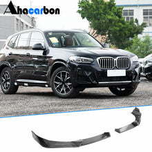 Front Bumper Lip (for M-Sport 2022-2024, Carbon) for BMW X3 G01 2018- - image 1