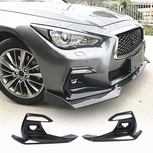 Carbon Fog Light Covers (for Q50 Sport 2018-2022) for Infiniti Q50/Q60 2013-2024 - image 1