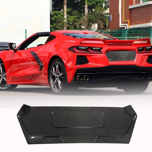 Cover on the trunk lid Carbon (2019-2022, Carbon) for Chevrolet Corvette C8 2019- - image 1