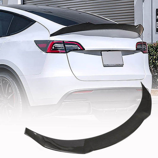 Rear Trunk Spoiler Dry Carbon Fiber V4 (2020-2023) for Tesla Model Y - image 1