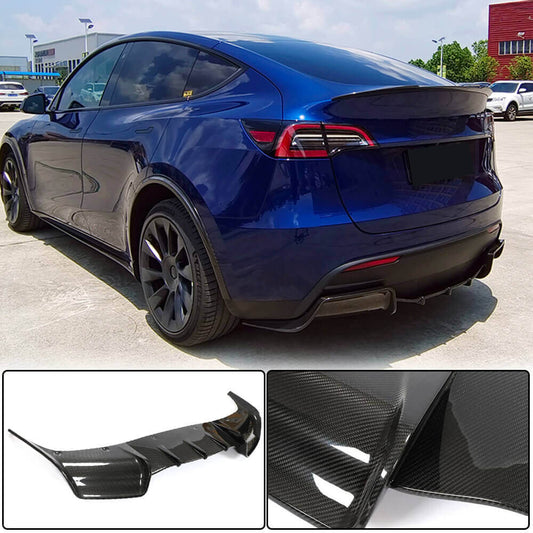 Rear Bumper Diffuser Dry Carbon Fiber V1 (2019-2021) for Tesla Model Y - image 1