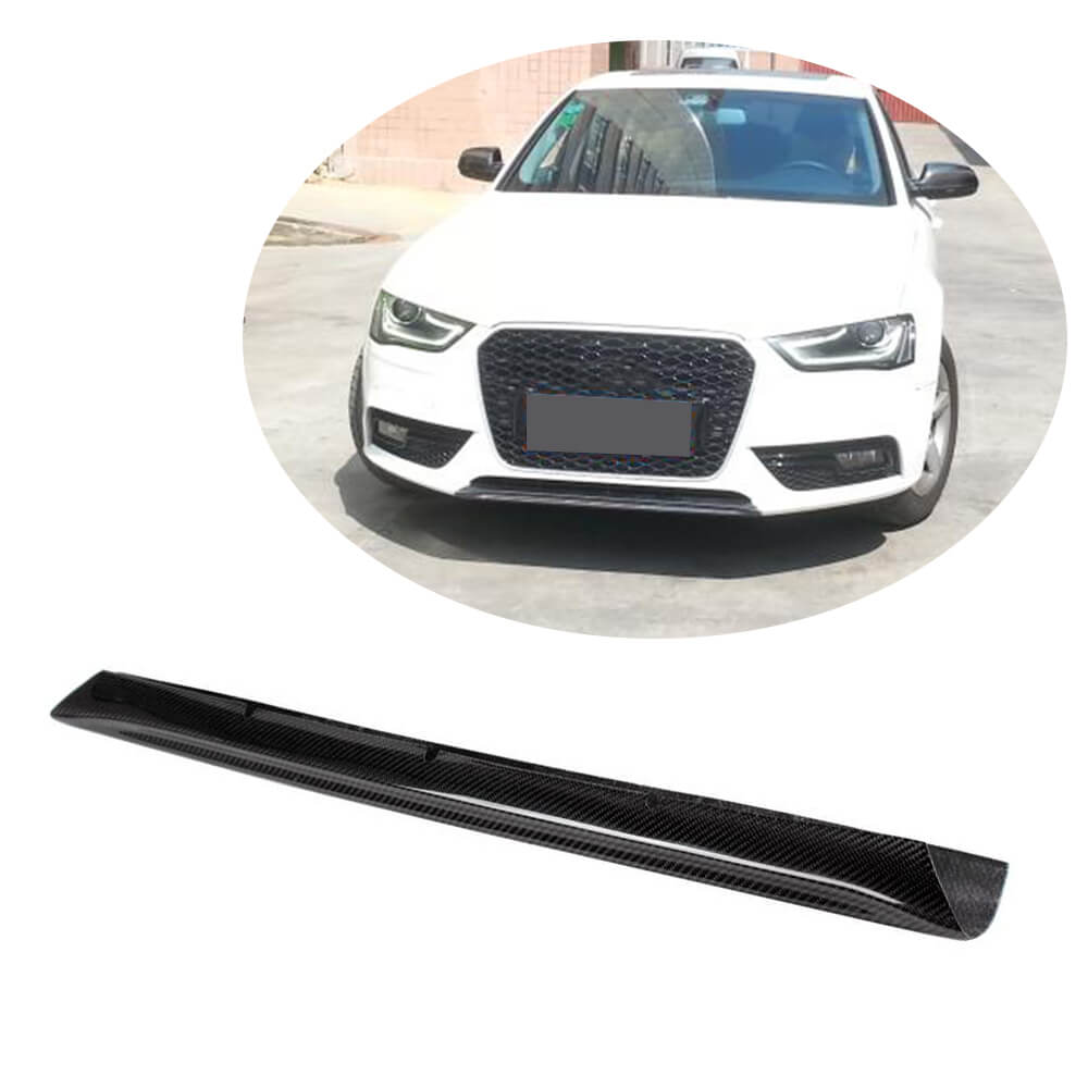 Front bumper lip (for Base 2011-2015, Carbon) for Audi A4 B8 2007-2015 - image 1