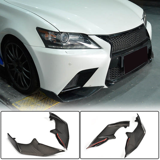 Covers on the front bumper (for F-Sport 2011-2015, Carbon) for Lexus GS 2011-2020 - image 1