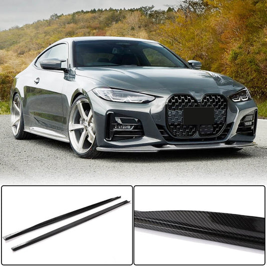 Side Skirts Dry Carbon Fiber V1 (for M-Sport) for BMW 4 series G22/23/26 2020- - image 1