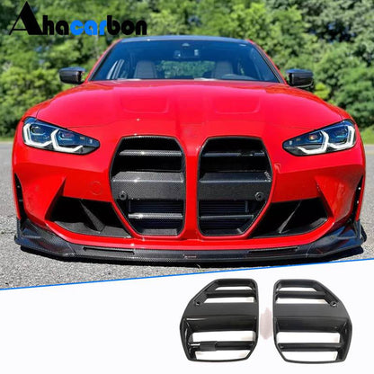 V4 Kidney Grilles (for G82/G83, Carbon) for BMW 4 Series G22/23/26 2020- - image 1