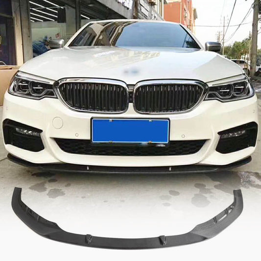 Front Bumper Lip Carbon Fiber V3 (2017-2020 M-Sport) for BMW 5 Series G30/31 2017-2023 - image 1