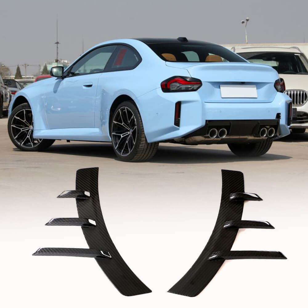 Rear Bumper Vents Dry Carbon Fiber V3 (for G87) for BMW 2 Series G42 2021- - image 1