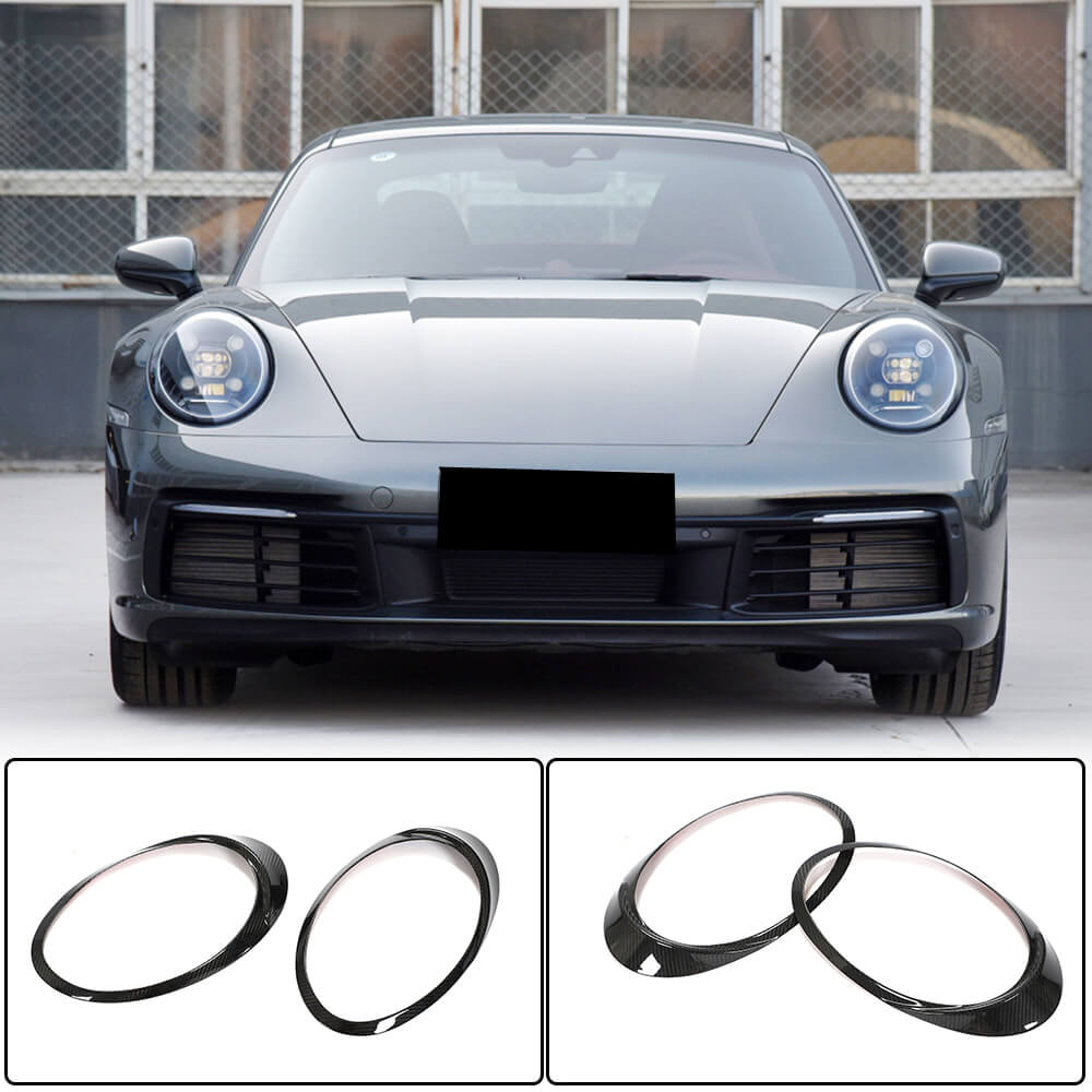 Headlight Covers (Carbon) for Porsche 911 (992) 2018– - image 1