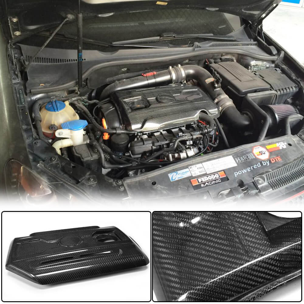 Engine Cover (for GTI HB 2010-2013, Carbon) for Volkswagen Golf 6 2008-2014 - image 1