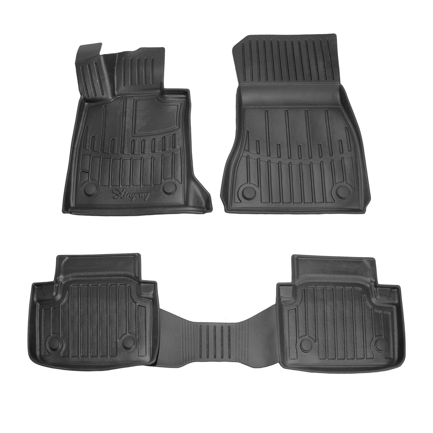 Rubber Floor Mats Stingray 3D (for G60/61, 5 pcs) for BMW 5/i5 Series G60/60E/61 2023- - image 1