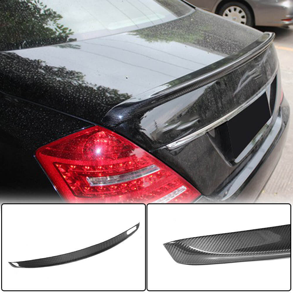 Spoiler V2 (Carbon) for Mercedes S-сlass W221 2005-2013 - image 1
