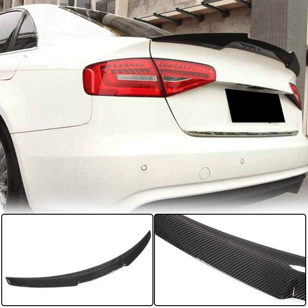 Spoiler V1 (for Base 2011-2015, Carbon) for Audi A4 B8 2007-2015 - image 1
