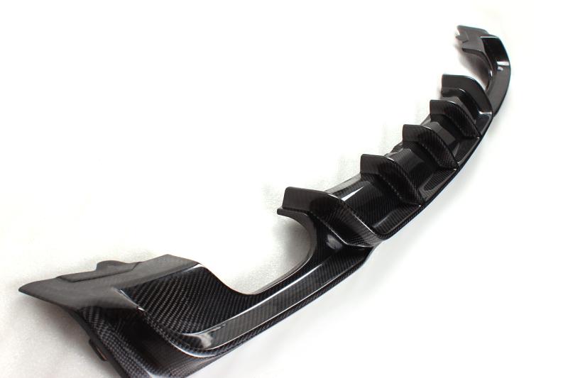 Rear Bumper Diffuser V4 (for F30 M-Sport, Carbon) for BMW 3 Series F30/F31 2012-2019 - image 1