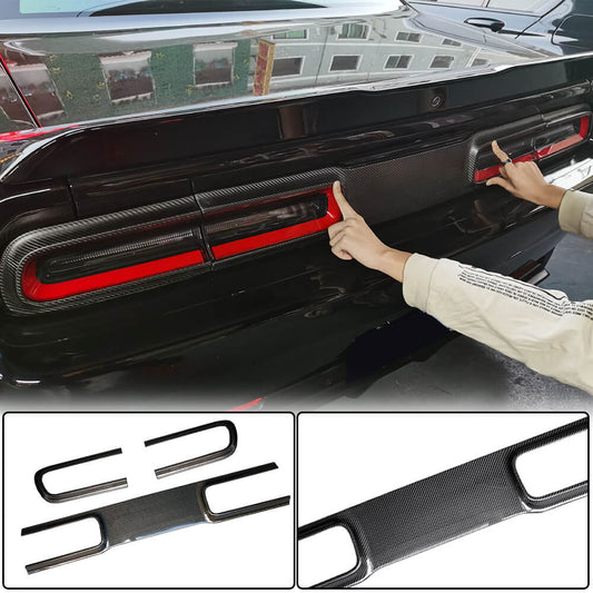 Cover on the trunk lid (2015-2023, Carbon) for Dodge Challenger 2008-2023 - image 1