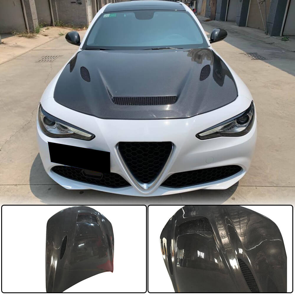 Hood V1 (Carbon) for Alfa Romeo Giulia 2016-2022 - image 1
