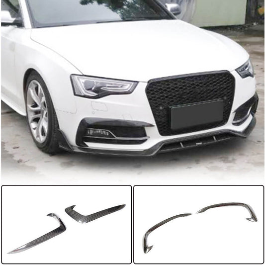 Fog light covers (for S-Line 2012-2015, Carbon) for Audi A5 2007-2015 - image 1