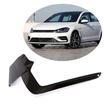 Covers on the front bumper (R/R-line HB 2017-2020, Carbon) for Volkswagen Golf 7/E-Golf - image 1