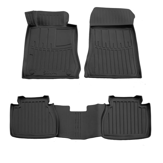 Rubber Floor Mats Stingray 3D (2WD, 4 pcs) for Mercedes E-сlass W210 1995-2002 - image 1